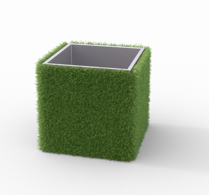 Der Quadratische Kunstrasenübertopf von GARINO
