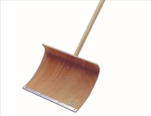 FREUND VICTORIA Sperrholz Schneeschieber 50cm mit Schraubstiel mit Kante und Schraubstiel