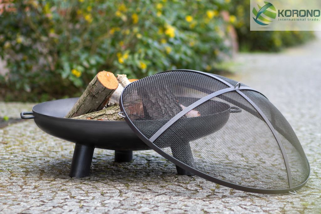 Feuerschale mit Bildschirm Mesh